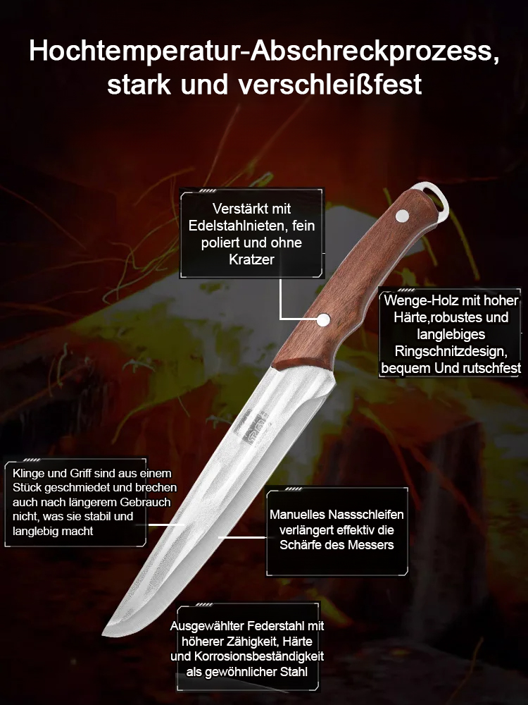 Hochwertige, handgeschmiedete Haushalts-Ausbeinmesser von Spitzenköchen.