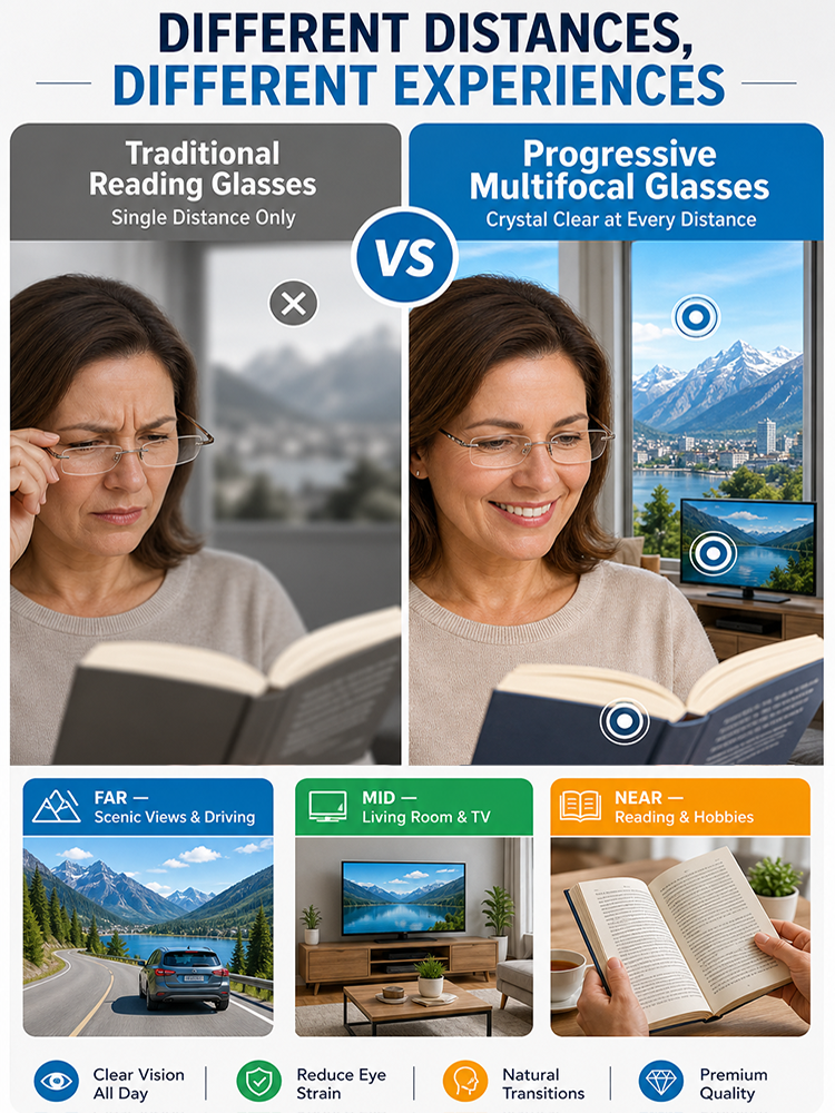 [Original Design] Smart Light-Sensitive Color-Changing Reading Glasses