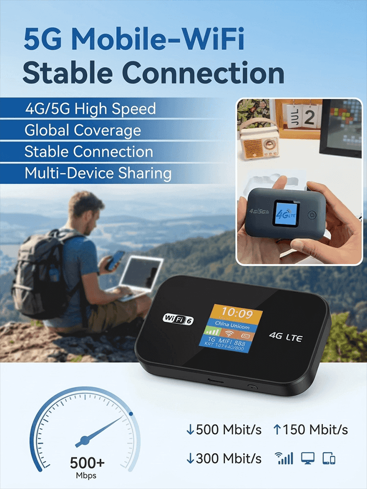 【Signal Base Station】Multi-Device 5G High-Speed Portable Wi-Fi