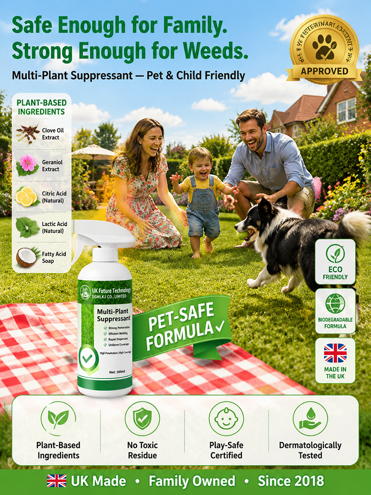 Weeds and bamboo are eliminated with a single spray