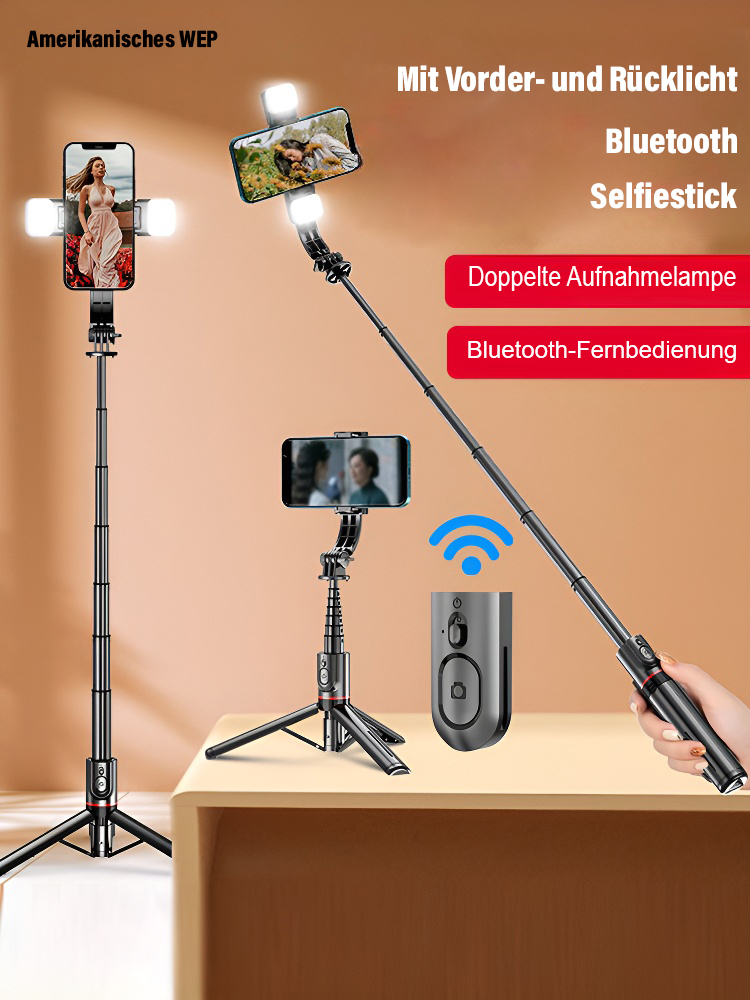 [Palm Portable] Selfie-Stick Bluetoothtout-in-one