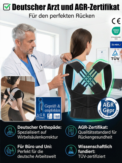 Körperpflege unverzichtbar: Haltungskorrekturgurt gegen Rundrücken - Mengenkorrektur - FBA