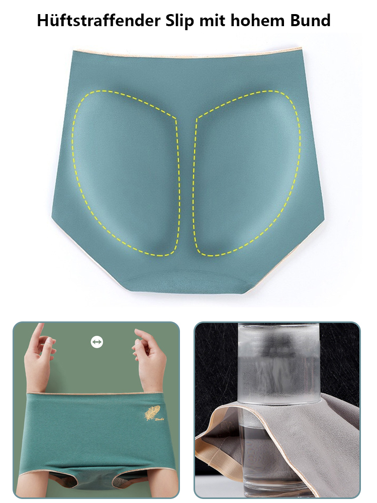 Hoch -waistische Pfirsich -Hüftkörperhöschen