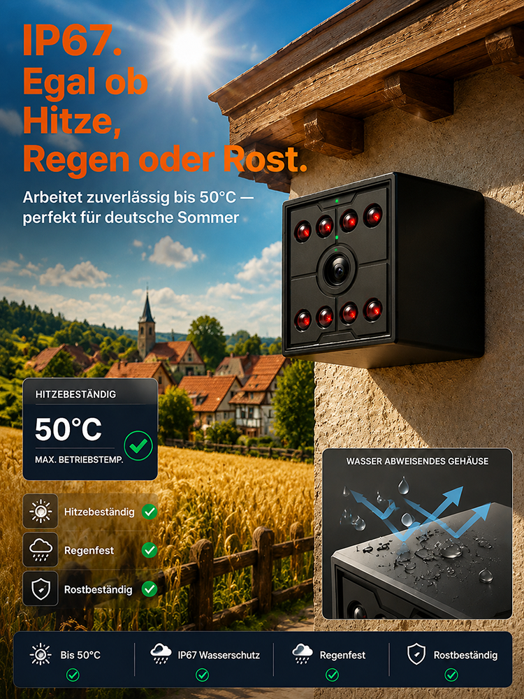 [Infrarot-HD] Bluetooth-vernetzte, kabellose Kamera mit Sprachfunktion