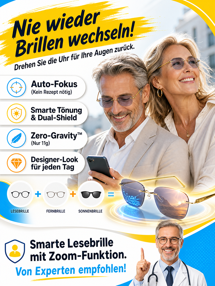 [Eine einzige Lesebrille löst alle Probleme] Hochauflösende  farbwechselnde Lesebrille