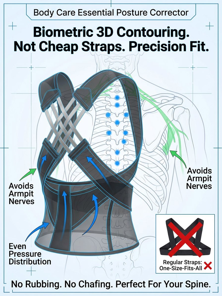 Anti hunchback correction strap