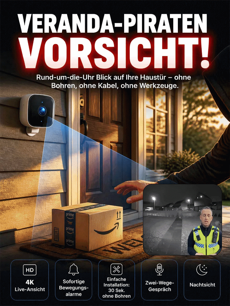 Fernüberwachungskamera für den Hausgebrauch ohne Bohrungen