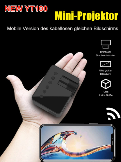 Tragbarer drahtloser Mini-Handy-Projektor