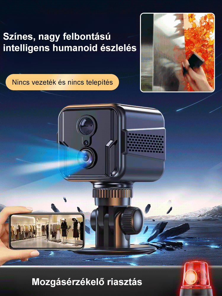 4G távoli intelligens megfigyelő kamera