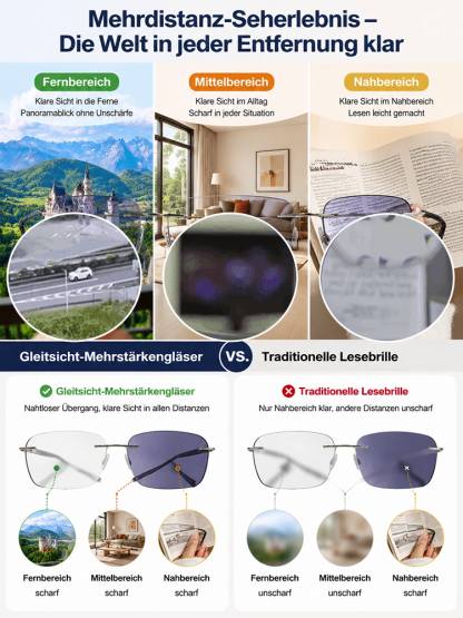 [Eine einzige Lesebrille löst alle Probleme] Hochauflösende  farbwechselnde Lesebrille