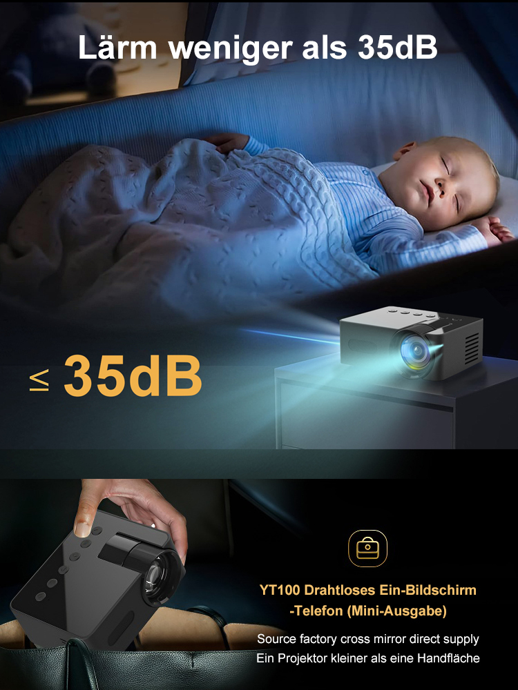 Tragbarer drahtloser Mini-Handy-Projektor