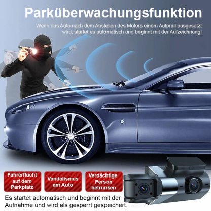 HD-Wifi-Auto-Recorder mit drei Aufzeichnungen