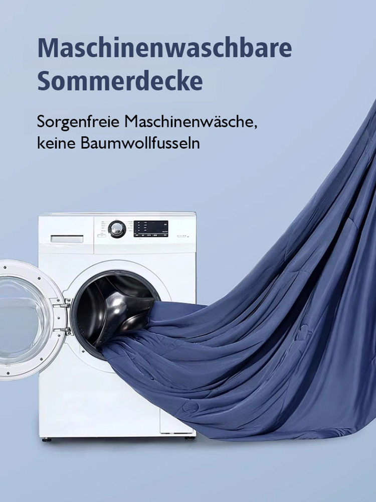 【Sofortige Kühlwirkung】Eisseide Sommerdecke dünne Sommer-Klimaanlagendecke