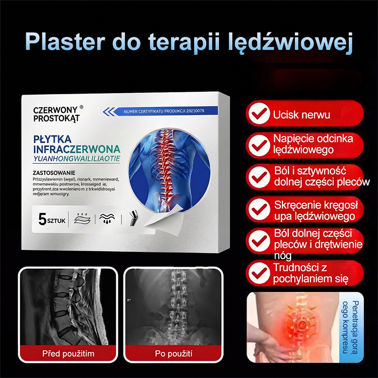 【Natychmiastowy efekt】Plaster do terapii stawów barkowych, lędźwiowych i nóg