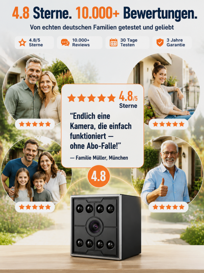 [Infrarot-HD] Bluetooth-vernetzte, kabellose Kamera mit Sprachfunktion