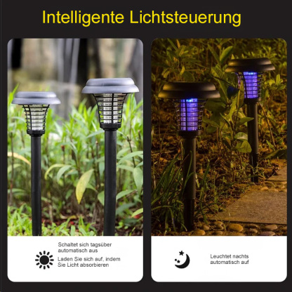 【🎖️🎖️🎖️Beliebte Artikel】Solarbetriebene Insektenvernichtungslampe für den Außenbereich