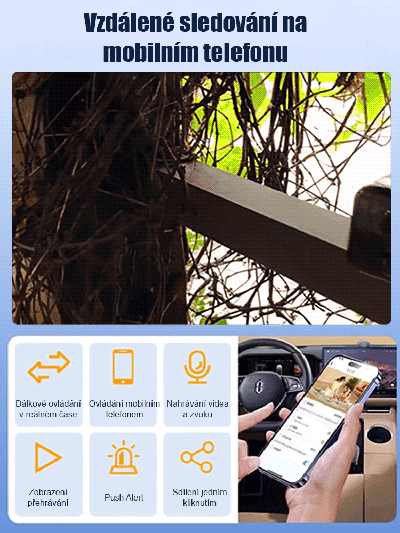【5G Bezdrátová chytrá kamera】Výdrž baterie až 120 dní【Bez nutnosti napájení nebo připojení k síti】