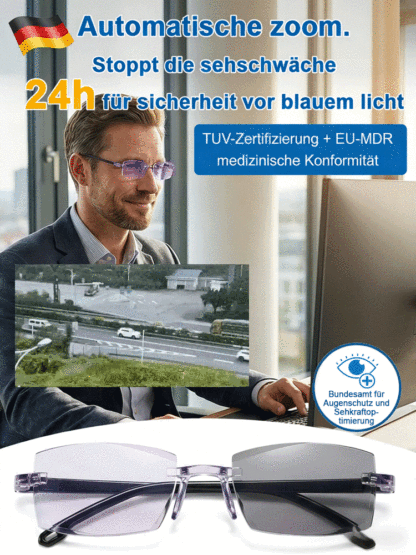【Sehkraft zurück auf 20 Jahre】Intelligente Fokusveränderung Komfortable Lesebrille