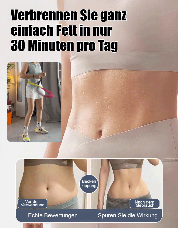 【Einfach abnehmen】Weicher Hula-Hoop-Reifen als Abnehm-Wunderwaffe