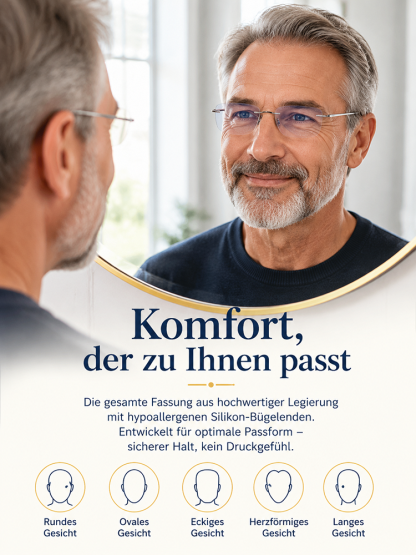 [Eine einzige Lesebrille löst alle Probleme] Hochauflösende  farbwechselnde Lesebrille