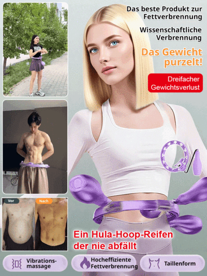 【Ein Hula-Hoop-Reifen der nie abfällt】Intelligenter, verstellbarer Hula-Hoop-Reifen mit Zählfunktion