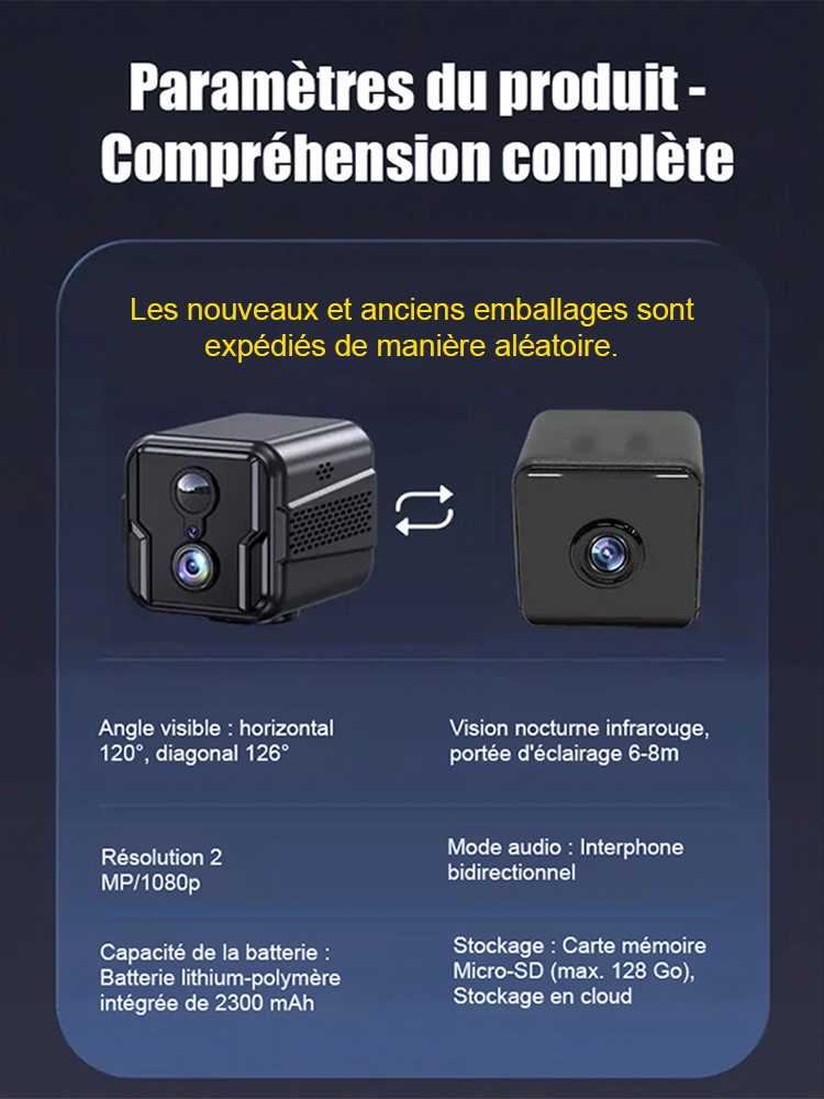 【Produits populaires recommandés】 Caméra de surveillance intelligente 4G