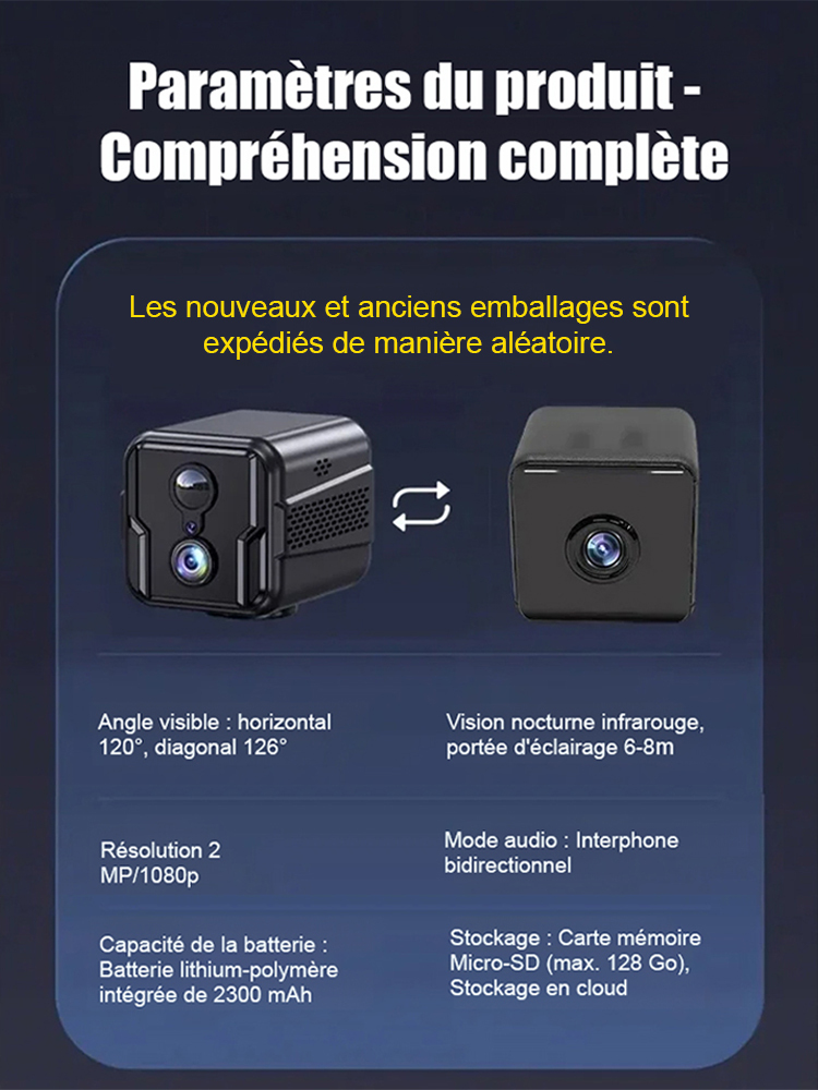 【Produits populaires recommandés】 Caméra de surveillance intelligente 4G