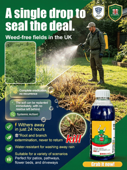 Fast-Acting Root Killer: Weatherproof Weed Control Perfect for British Gardens