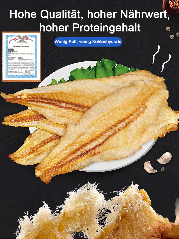 Zerreißbare, verzehrfertige Dorschfilets