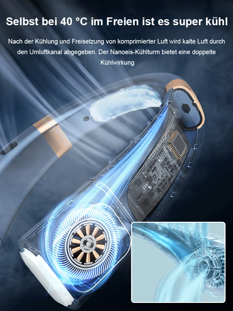 【🔥🔥🔥Beliebte Produkte empfohlen】Tragbarer Nackenventilator