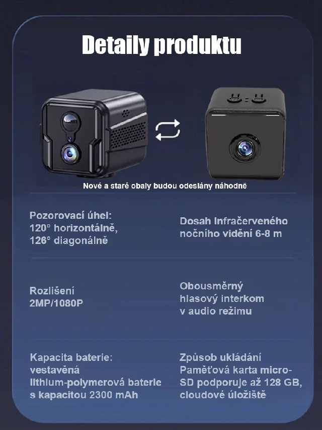 【5G Bezdrátová chytrá kamera】Výdrž baterie až 120 dní【Bez nutnosti napájení nebo připojení k síti】