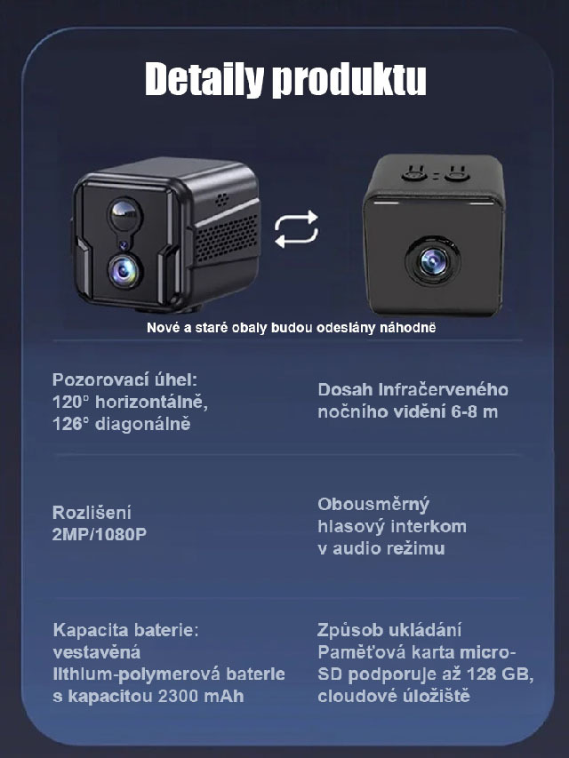 【5G Bezdrátová chytrá kamera】Výdrž baterie až 120 dní【Bez nutnosti napájení nebo připojení k síti】