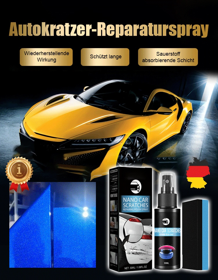 【🔥🔥🔥Beliebte Produkte empfohlen】Autolack Kratzer Reparatur & Polierspray
