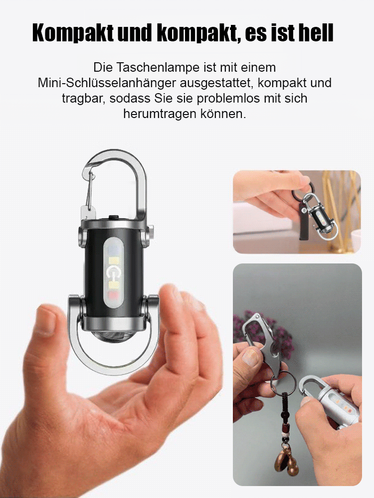【🔥🔥🔥Neu auf dem Markt】Schlüsselanhänger-Taschenlampe