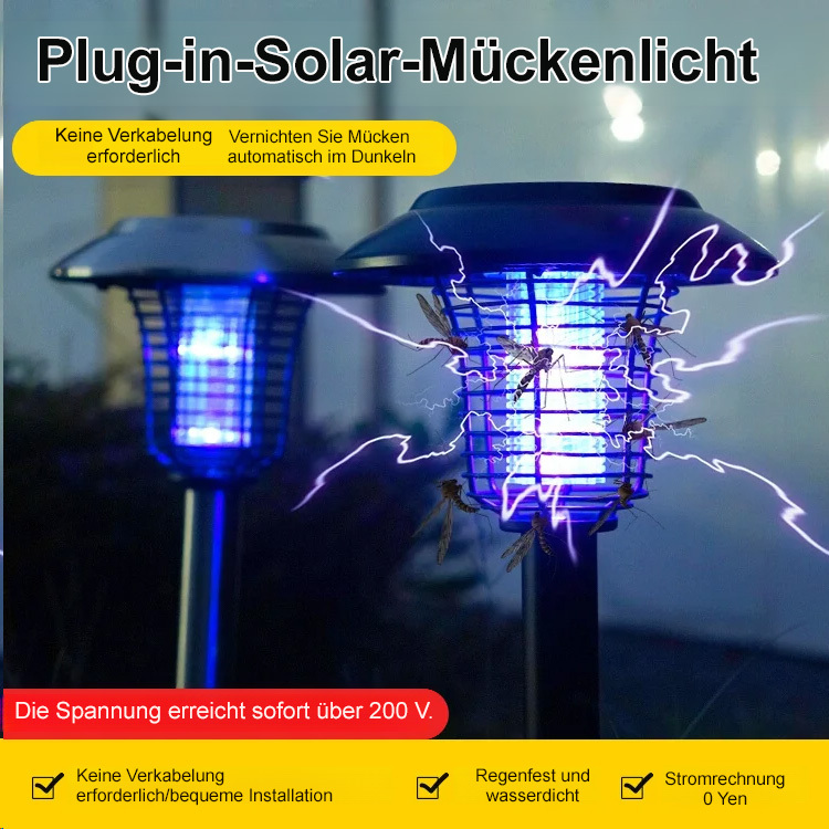 【🎖️🎖️🎖️Beliebte Artikel】Solarbetriebene Insektenvernichtungslampe für den Außenbereich