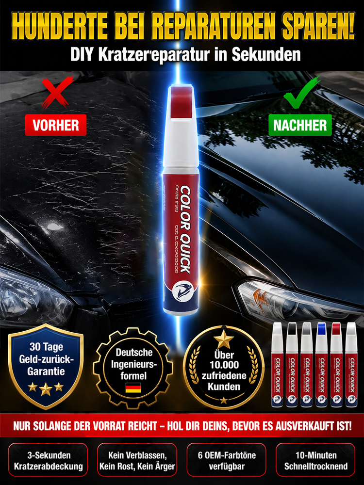 [Lackierkosten sparen] Lackstift zum Ausbessern von Kratzern am Auto