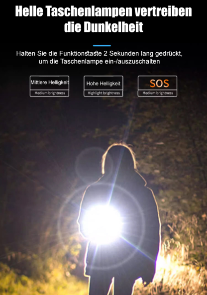 Deutsche Sicherheitsfirma Kugelschreiber-Taschenlampe