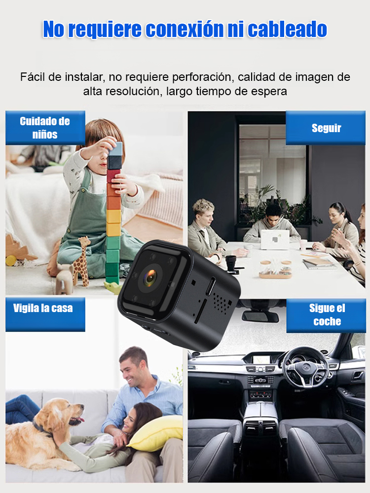 Cámara de Vigilancia Inteligente: La única sin cables ni WiFi, con red propia gratis de por vida