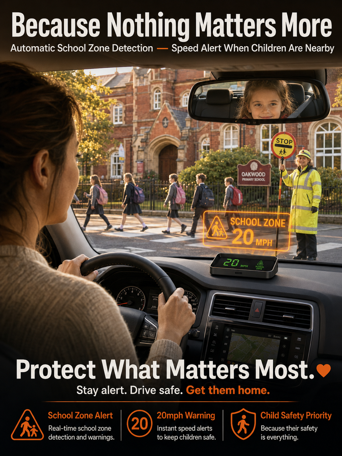 [Say goodbye to speeding fines] Head-Up Display (HUD) Car GPS Digital Speedometer