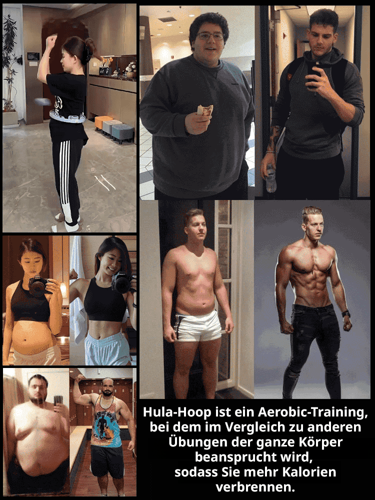 【Ein Hula-Hoop-Reifen der nie abfällt】Intelligenter, verstellbarer Hula-Hoop-Reifen mit Zählfunktion