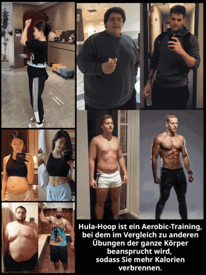 【Ein Hula-Hoop-Reifen der nie abfällt】Intelligenter, verstellbarer Hula-Hoop-Reifen mit Zählfunktion