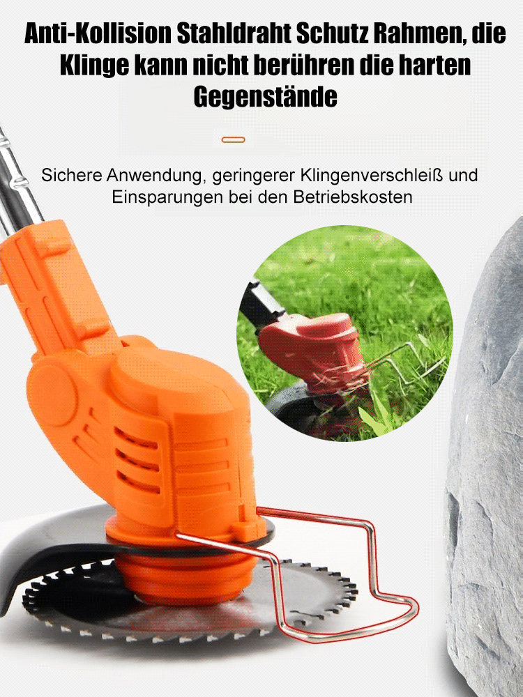 [Full Copper Motor] Tragbarer Handrasenmäher