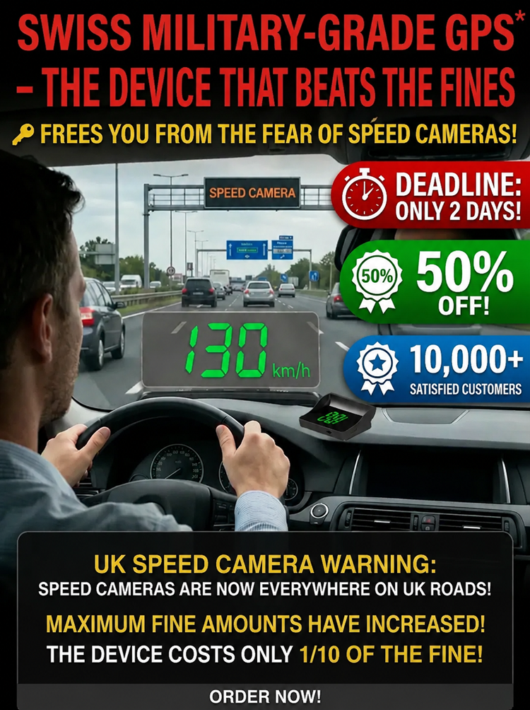 [Say goodbye to speeding fines] Head-Up Display (HUD) Car GPS Digital Speedometer