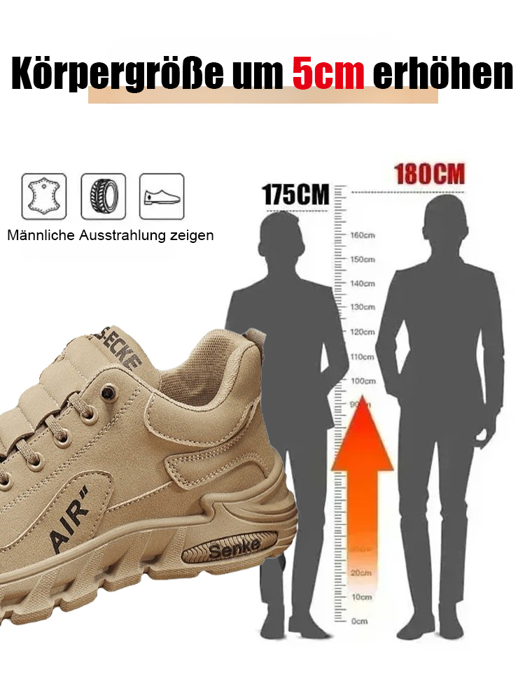 5cm lässige Arbeitskleidung dicke Sohle Schuhe