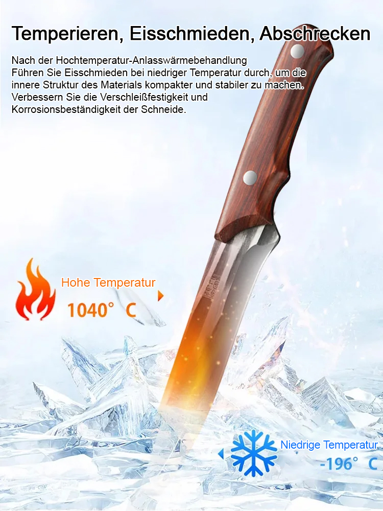 Hochwertige, handgeschmiedete Haushalts-Ausbeinmesser von Spitzenköchen.