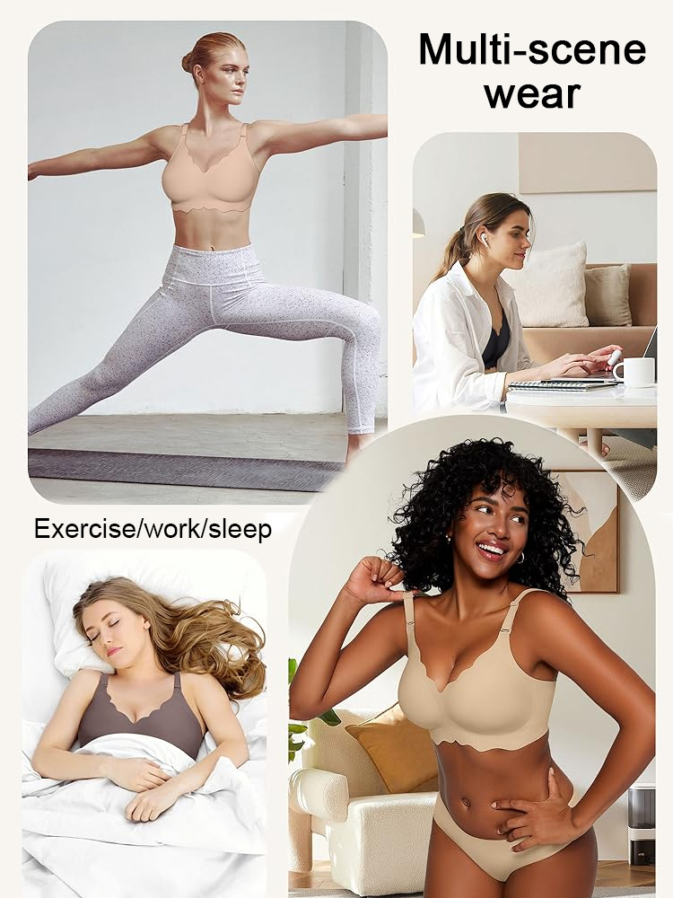 Women's wireless seamless bras