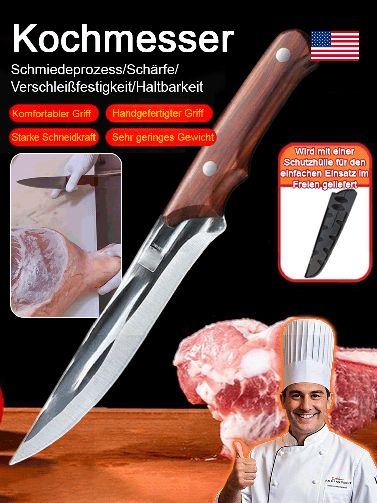 Hochwertige, handgeschmiedete Haushalts-Ausbeinmesser von Spitzenköchen.