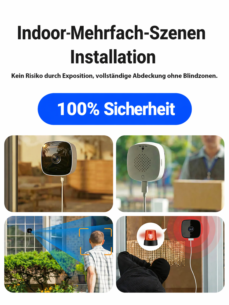 Fernüberwachungskamera für den Hausgebrauch ohne Bohrungen