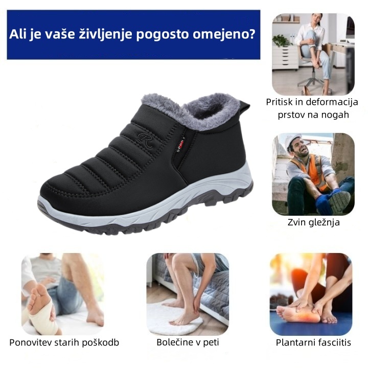 Fiippy® - Ergonomski zimski ortopedski čevelj za bolečine v stopalih, kolenih in hrbtu - Unisex