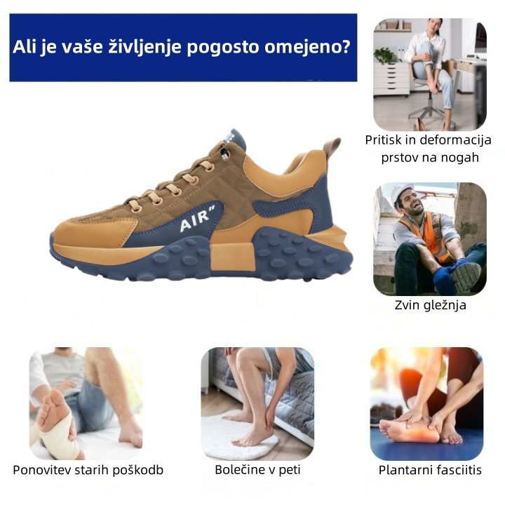 Ortopedski čevlji Fiippy® | Ergonomsko oblikovani za lajšanje bolečin v hrbtu, sklepih in stopalih ter zagotavljajo vrhunsko udobje (AIR).